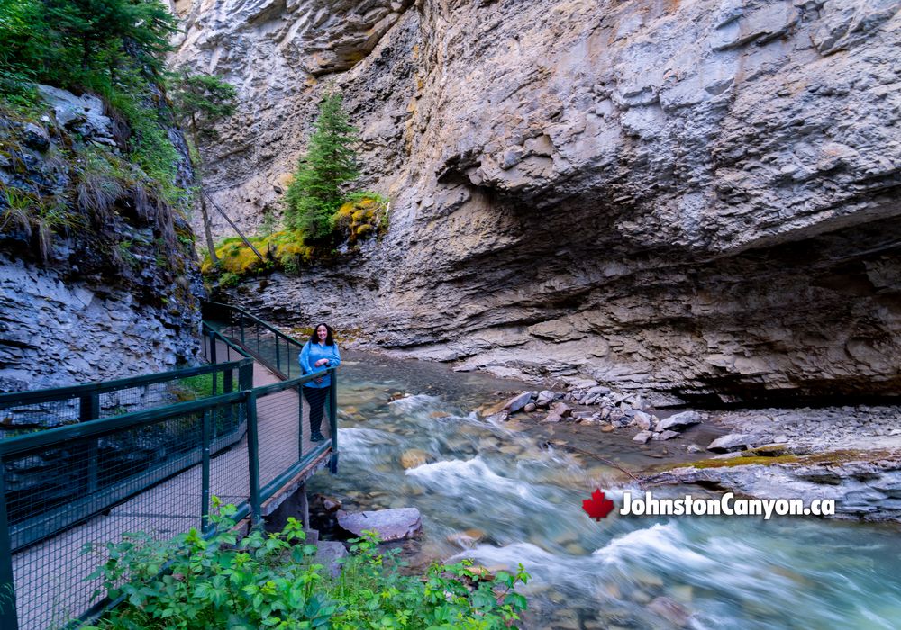 Hiking Near Lower Johnston Canyon Falls