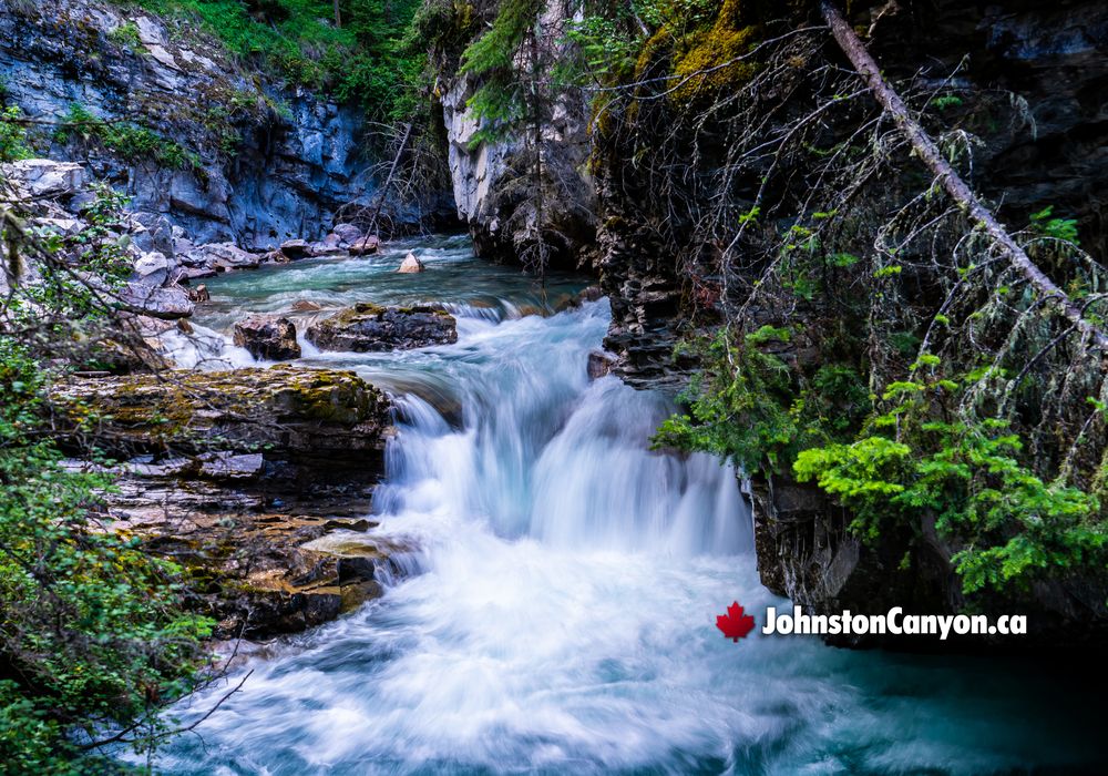 Beautiful Falls at Johnston Canyon