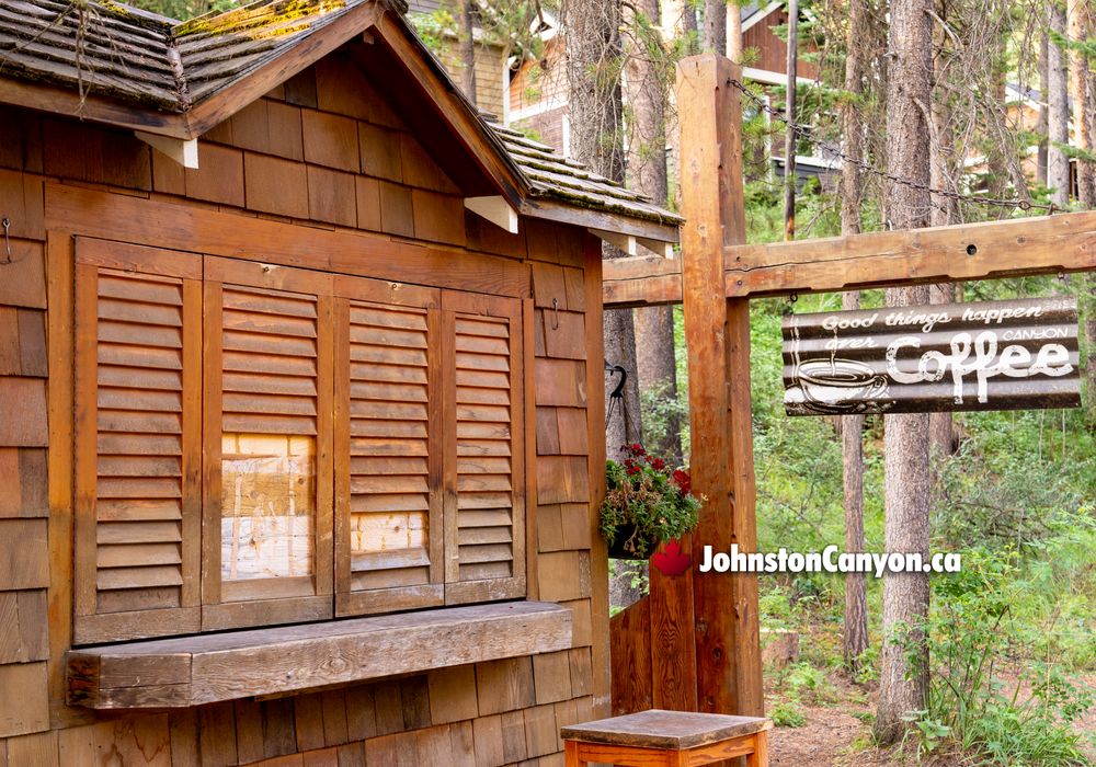 Outdoor Coffee Shop near Johnston Canyon