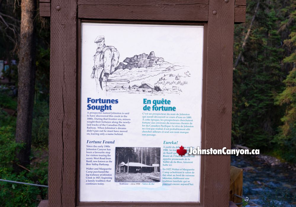 Fortunes Sought in Johnston Canyon